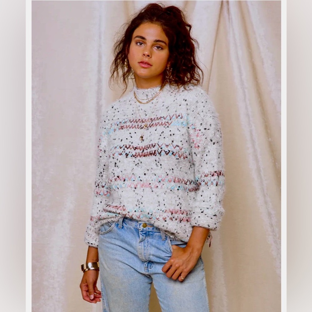 Anthropologie - Raga Faye Mock Neck Sweater